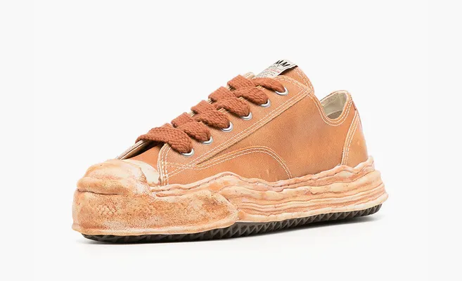 Кроссовки Maison Mihara Yasuhiro Hank Low «Vintage Leather - Brown» коричневый