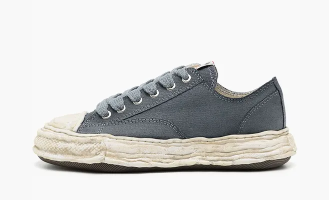 Кроссовки Maison Mihara Yasuhiro Peterson Low «Garment Dyed - Grey» серый