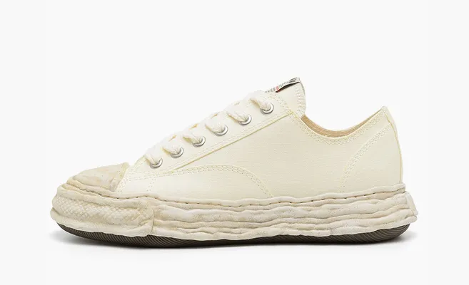 Кроссовки Maison Mihara Yasuhiro Peterson Low «Garment Dyed - Сream» кремовый