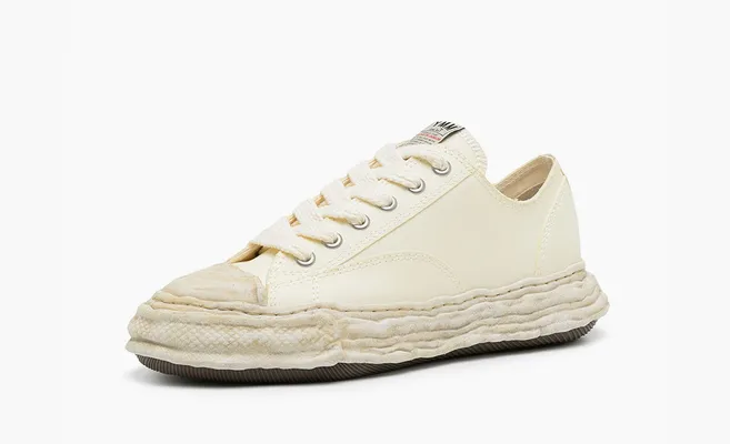 Кроссовки Maison Mihara Yasuhiro Peterson Low «Garment Dyed - Сream» кремовый