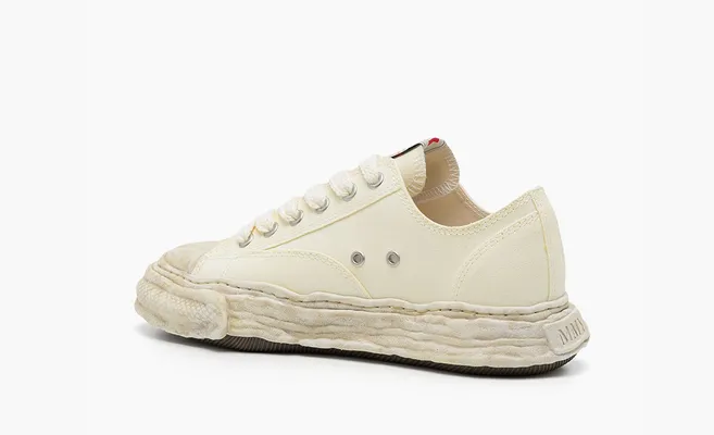 Кроссовки Maison Mihara Yasuhiro Peterson Low «Garment Dyed - Сream» кремовый
