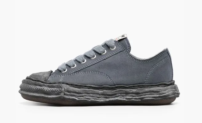 Кроссовки Maison Mihara Yasuhiro Peterson Low «Garment Dyed - Pure Black» черный