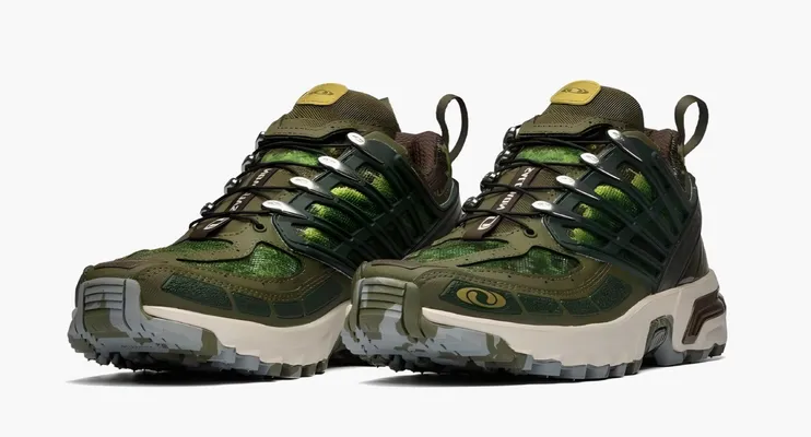 Кроссовки Salomon ACS Pro Mountain «Mount Gaoligong» зеленый