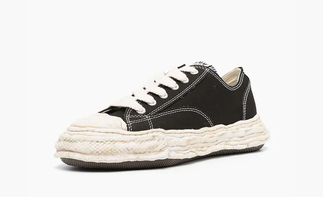 Кроссовки Maison Mihara Yasuhiro Peterson 23 OG Dyed Sole Canvas Low «Black» черный