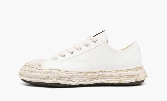 Кроссовки Maison Mihara Yasuhiro Peterson 23 OG Dyed Sole Canvas Low «White» белый