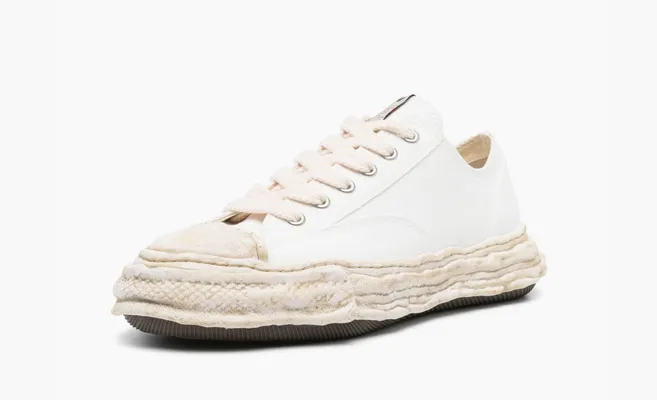 Кроссовки Maison Mihara Yasuhiro Peterson 23 OG Dyed Sole Canvas Low «White» белый