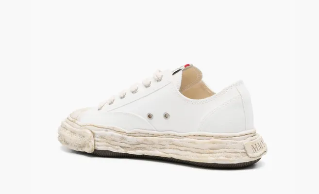 Кроссовки Maison Mihara Yasuhiro Peterson 23 OG Dyed Sole Canvas Low «White» белый