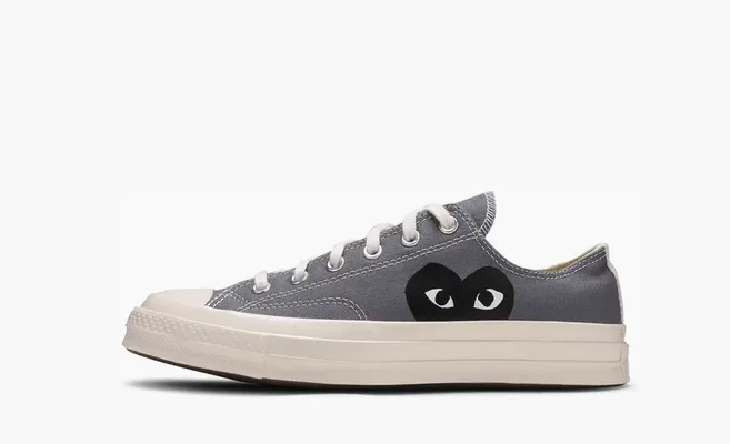 Кроссовки Comme des Garcons Play x Chuck 70 Low «Steel Gray» серый