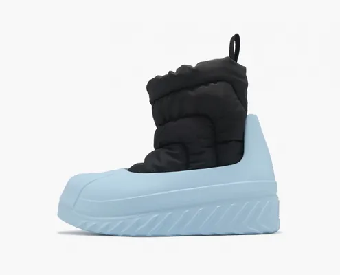 Обувь Adidas adiFOM Superstar Winter Boot WMNS «Blue» черный,lightBlue