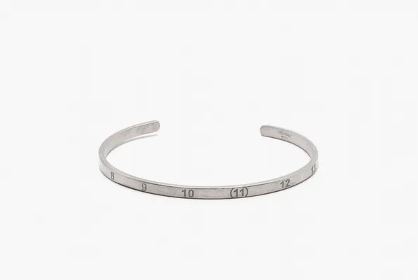 Аксессуары Maison Margiela Cuff Bracelet «Numbers» серебряный