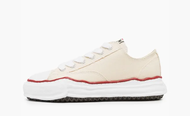 Кроссовки Maison Mihara Yasuhiro Peterson OG Sole Canvas Low «Natural» белый