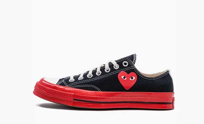 Кроссовки Comme des Garcons Play x Chuck 70 Low «Black Red» черный