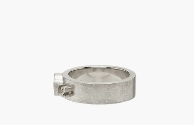 Аксессуары Maison Margiela Silver Numerical Logo Ring серебряный