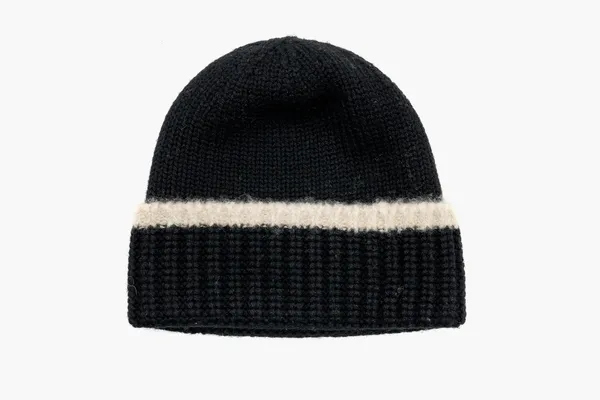 Аксессуары Chanel Beanie Hat Wool «Black / White» черный