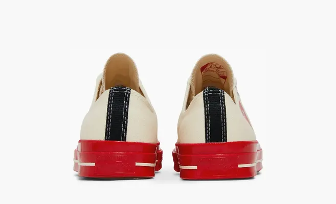 Кроссовки Comme des Garcons Play x Chuck 70 Low «Pristine Red» бежевый