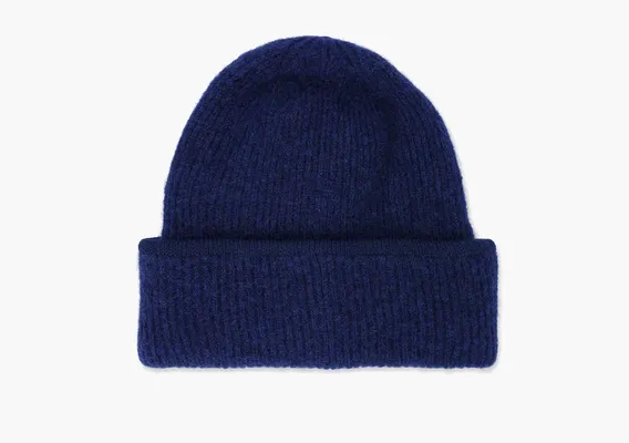 Аксессуары Jacquemus Le Bonnet Gros Grain Beanie «Navy Blue» синий