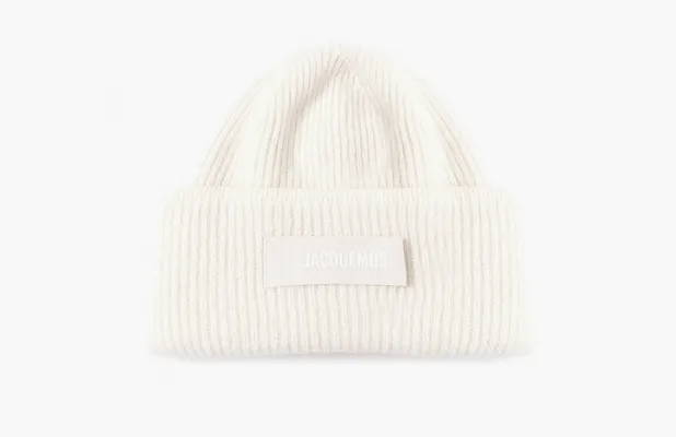 Аксессуары Jacquemus Le Bonnet Gros Grain Beanie «White» белый