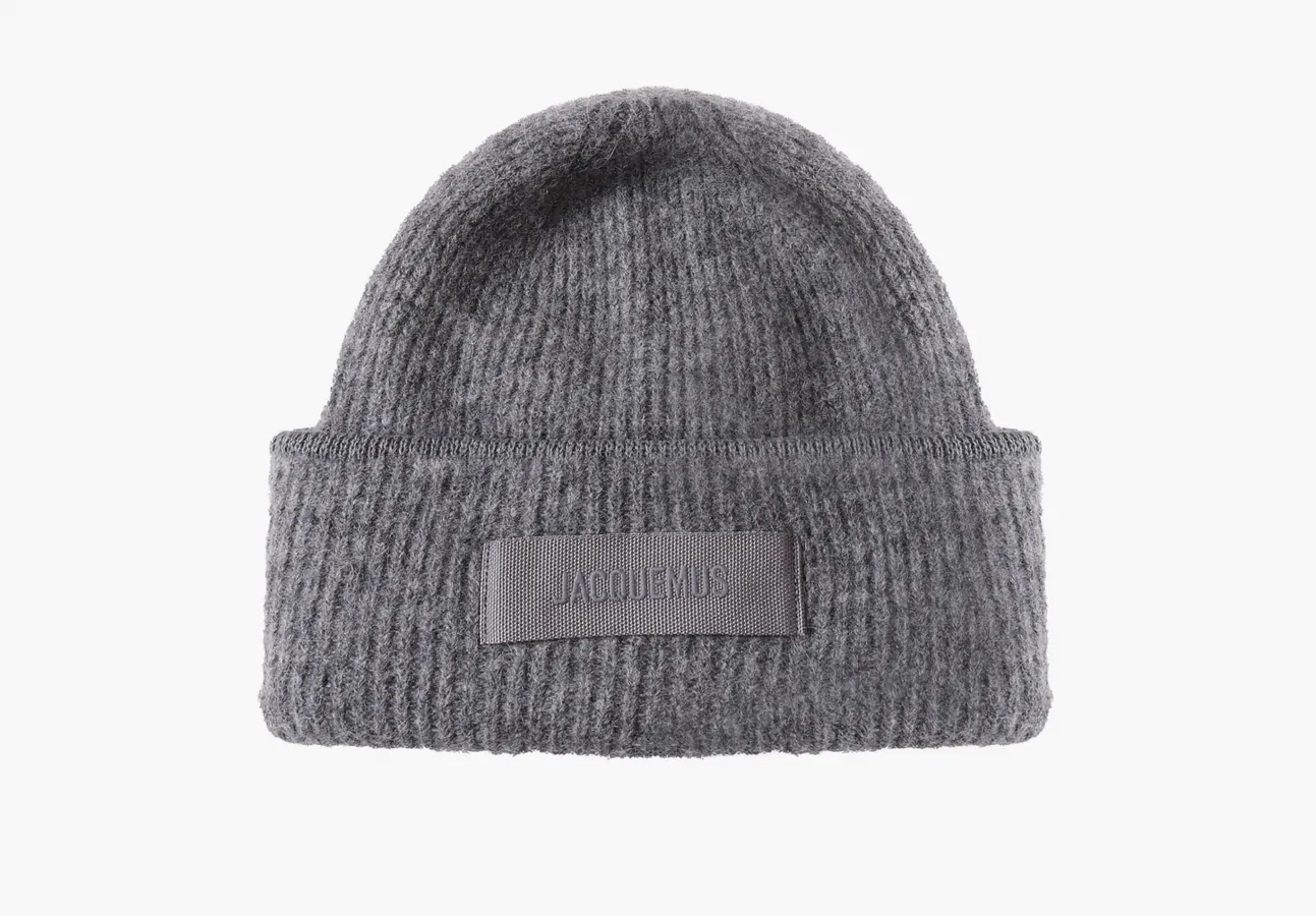 Jacquemus Le Bonnet Gros Grain Beanie «Dark Grey»