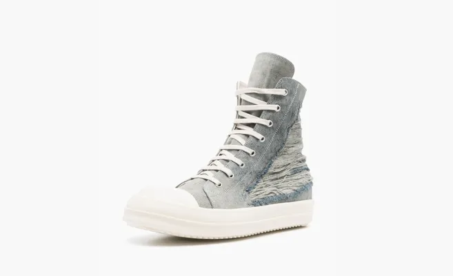 Кроссовки Rick Owens DRKSHDW Lido High-top Sneakers Original Shoe Box Included US M 8 «Blue» lightBlue