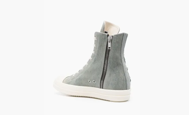 Кроссовки Rick Owens DRKSHDW Lido High-top Sneakers Original Shoe Box Included US M 8 «Blue» lightBlue