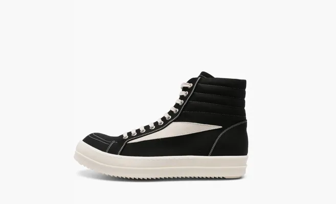 Кроссовки Rick Owens Lido DRKSHDW Vintage High «Black Milk» черный