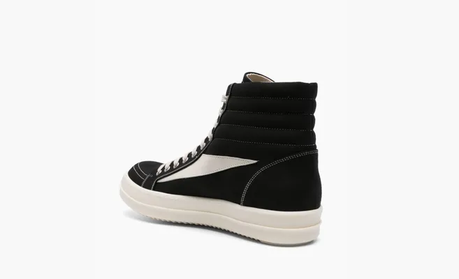 Кроссовки Rick Owens Lido DRKSHDW Vintage High «Black Milk» черный