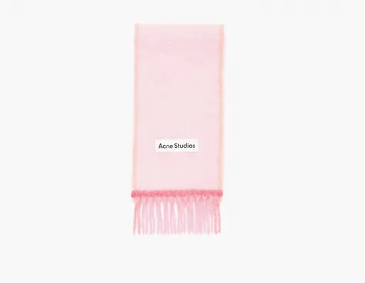 Аксессуары Acne Studios Wool Mohair Scarf «Pink» розовый