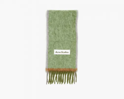 Аксессуары Acne Studios Wool Mohair Scarf «Grass Green» зеленый