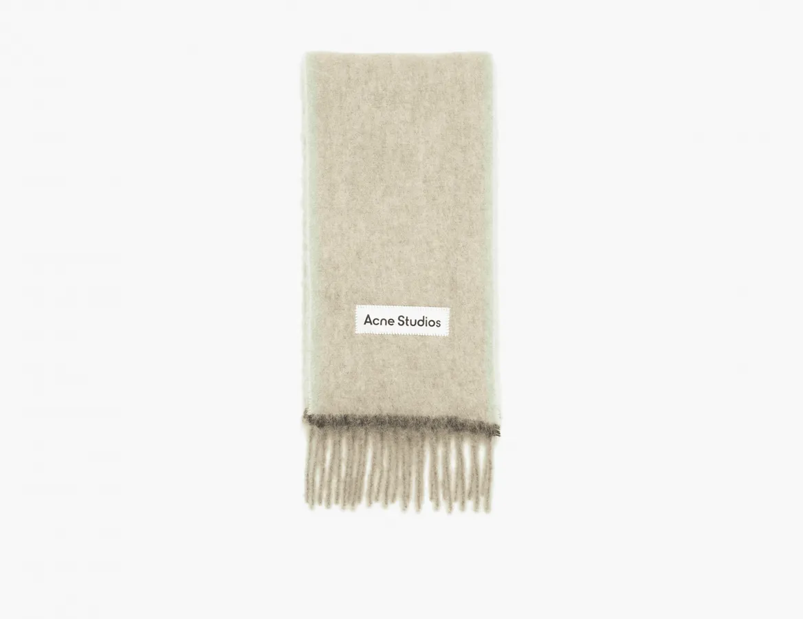 Acne Studios Wool Mohair Scarf «Beige/Grey»