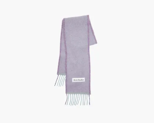 Аксессуары Acne Studios Wool Mohair Scarf «Lavender Purple» фиолетовый