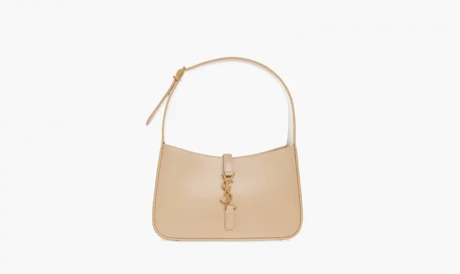 Сумки Saint Laurent Le 5 À 7 Hobo Bag «Ivoire Naturel» кремовый