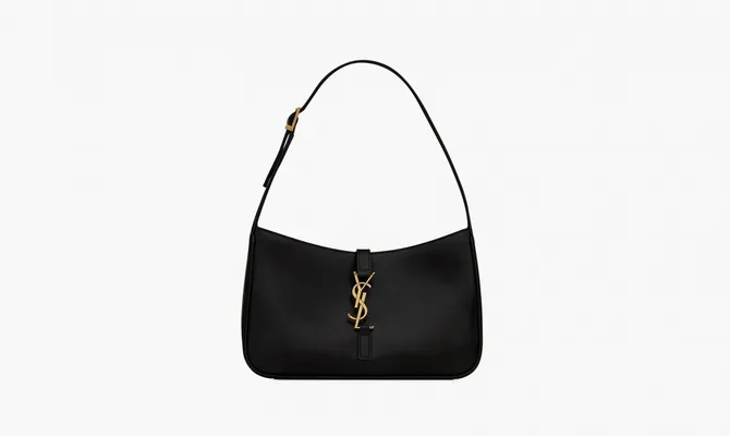 Сумки Saint Laurent Le 5 À 7 Hobo Bag In Smooth Leather «Nero» черный