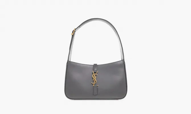 Сумки Saint Laurent Le 5 À 7 Hobo Bag «Storm» серый