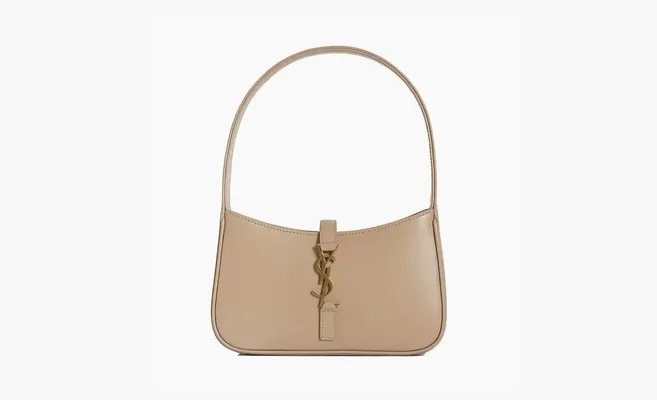 Сумки Saint Laurent Hobo bags Ysl Small «Dark Beige» коричневый