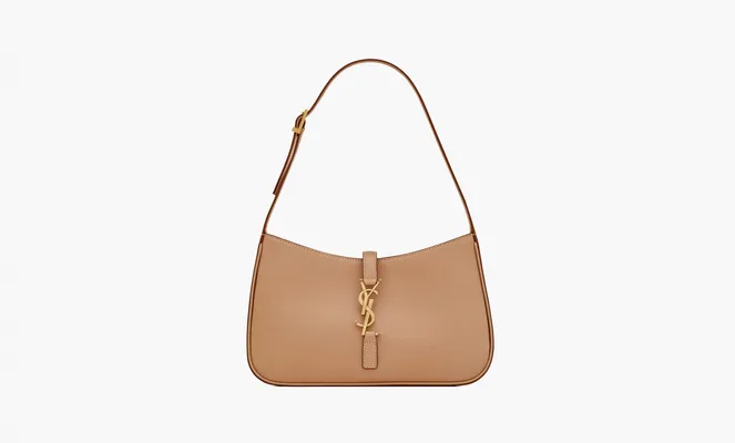 Сумки Saint Laurent Bronze Monogram Le 5 A 7 Hobo Bag Vegetable Tanned Leather «Brown Gold» коричневый