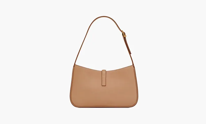 Сумки Saint Laurent Bronze Monogram Le 5 A 7 Hobo Bag Vegetable Tanned Leather «Brown Gold» коричневый