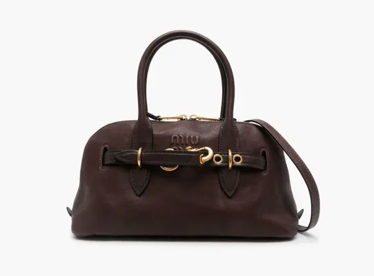 Сумки Miu Miu Aventure Top Handle Bag «Briarwood» коричневый