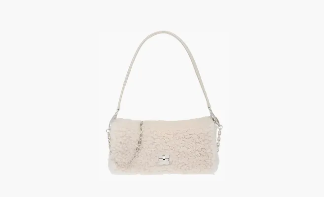 Сумки MIU MIU Sheepskin Shoulder Bag In «Ivory White» белый