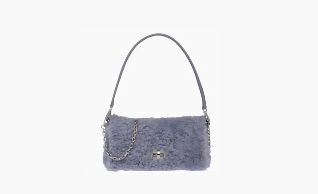 Сумки MIU MIU Sheepskin Shoulder Bag In «Purple» фиолетовый