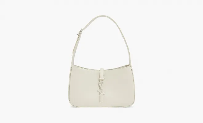 Сумки Saint Laurent Hobo Monogram Bag «Crema» кремовый