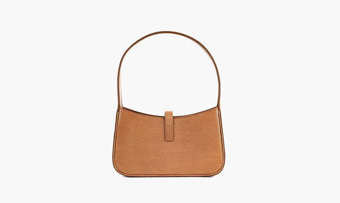 Сумки Saint Laurent Cassandra Leather Bag With Logo «Beige» коричневый