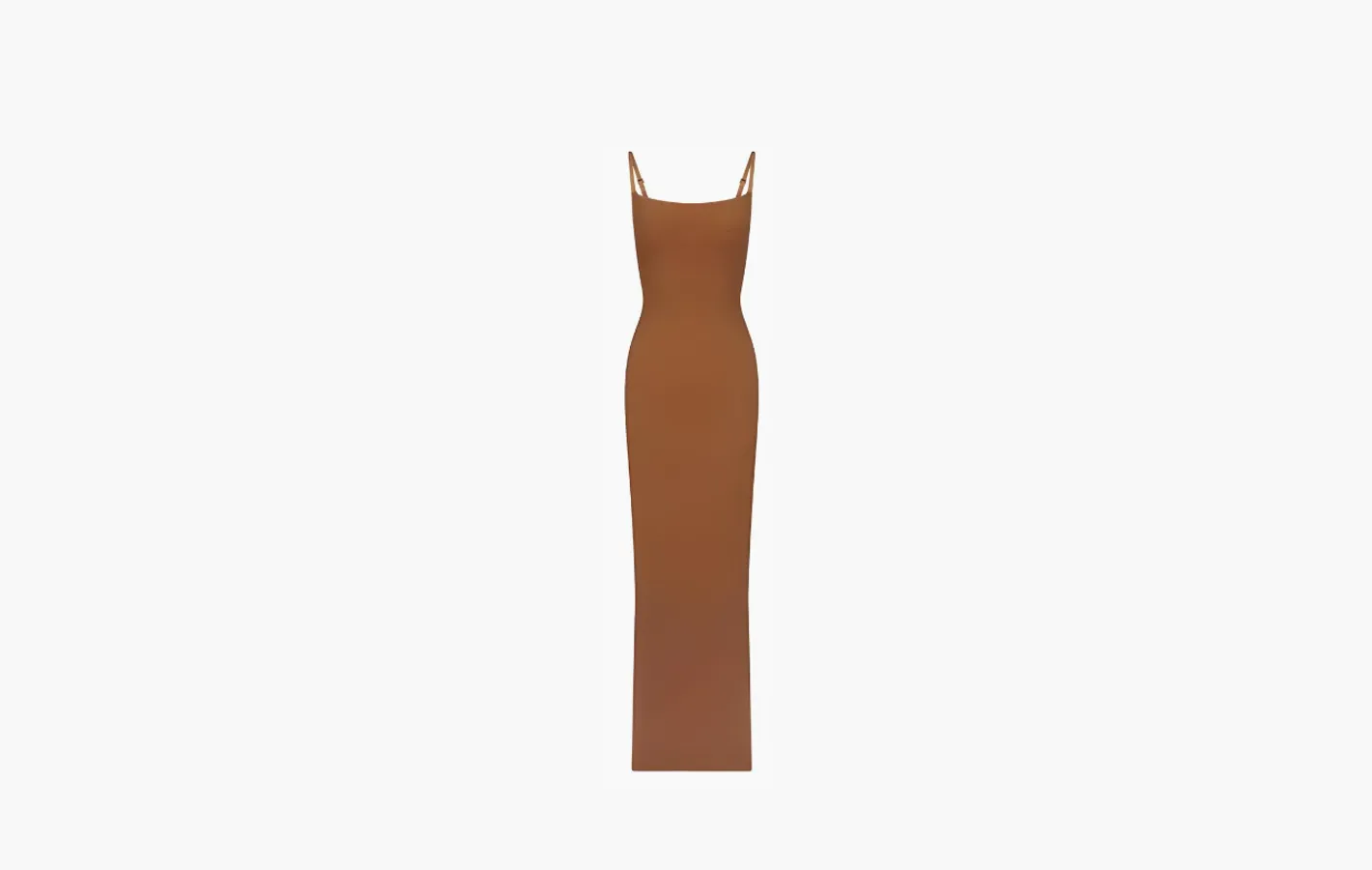SKIMS Soft Lounge maxi jurk met ribstructuur «Bronze»