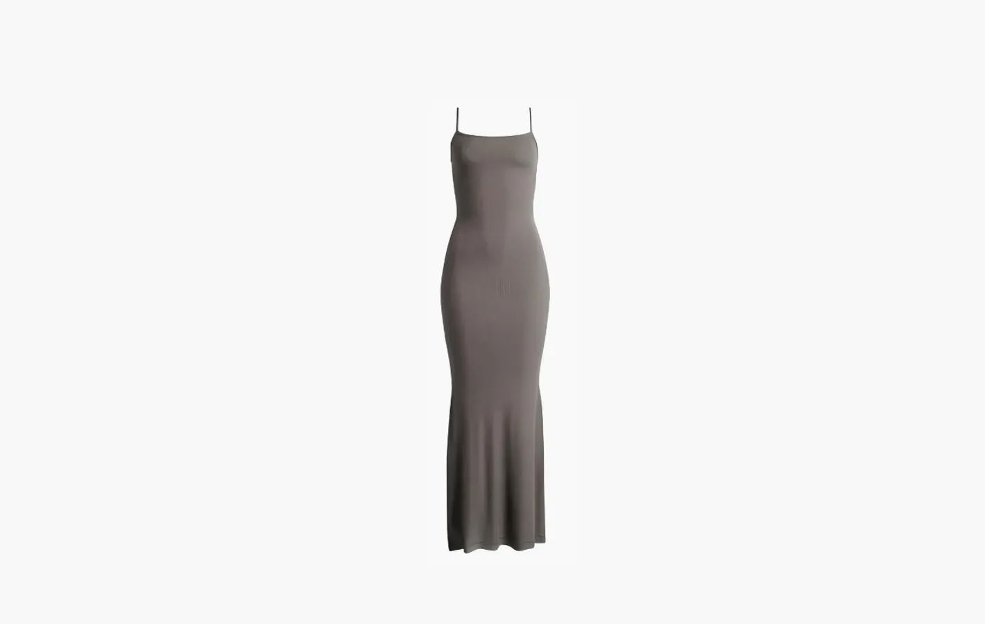 SKIMS Soft Lounge maxi jurk met ribstructuur «Gunmetal/Bronze»