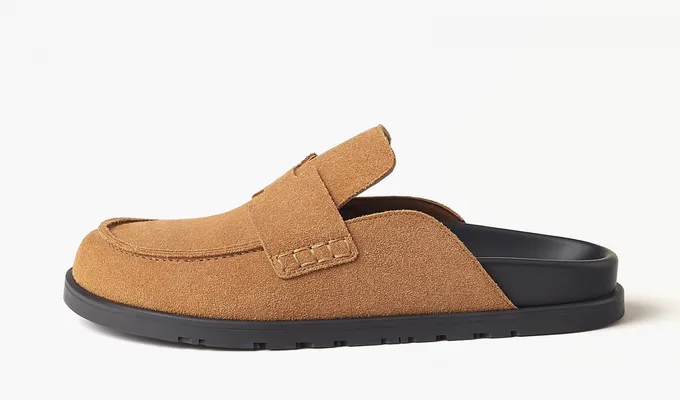 Обувь Hermes Go Mule «Smoky Brown» коричневый