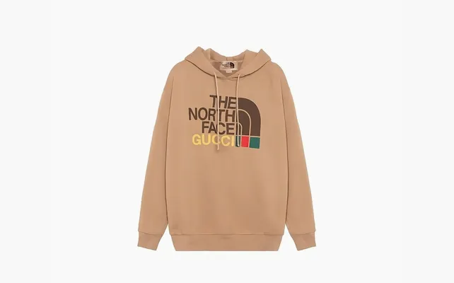 Одежда Gucci x The North Face Cotton Hoodie «Brown» коричневый