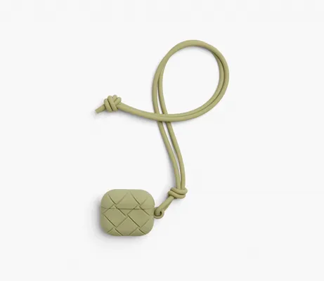 Аксессуары Bottega Veneta AirPods Case «Travertine» зеленый