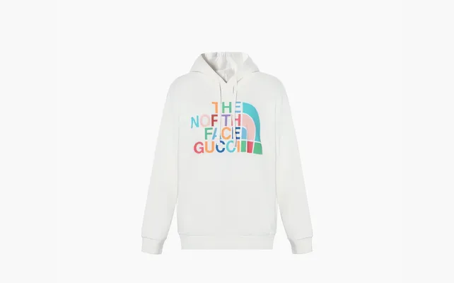 Одежда Gucci x The North Face Cotton Sweatshirt «Off White/Multicolor» белый