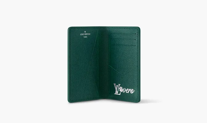 Аксессуары Louis Vuitton Pocket Organizer «Green» зеленый