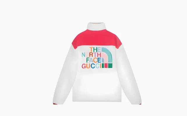 Одежда Gucci x The North Face Sweatshirt «Off White/Dark Pink» белый
