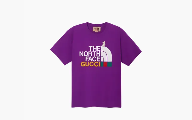 Одежда Gucci x The North Face T-shirt «Purple» фиолетовый